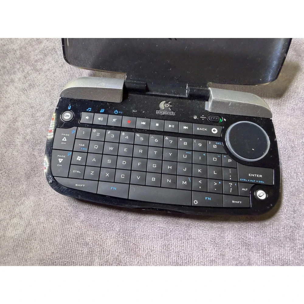 Logitech diNovo Mini Bluetooth Keyboard Y-RBG93 for PC PS3 Black Silver AS IS